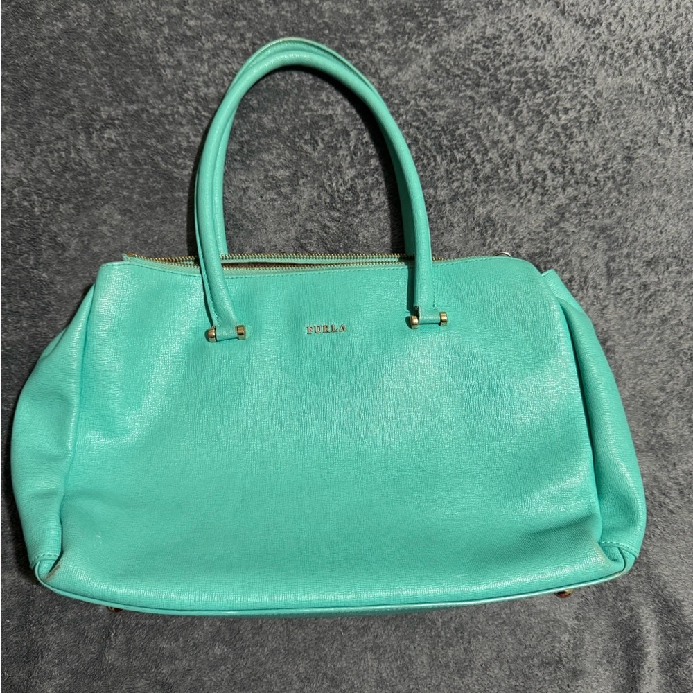 Furla Vibrant Blue Tote Bag - Picture 3 of 6